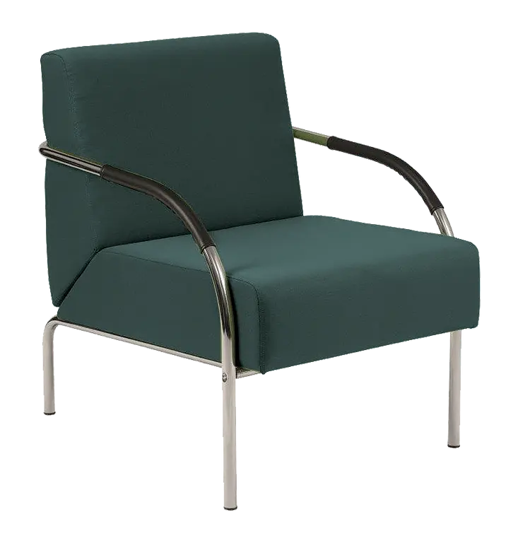 SPA 1 chrom,  látka BONDAI BN6 (8010) - látka tmavě šedá